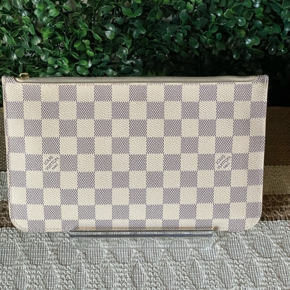Louis Vuitton Handbags - Louis Vuitton Damier Azur Neverfull Pochette Wristlet